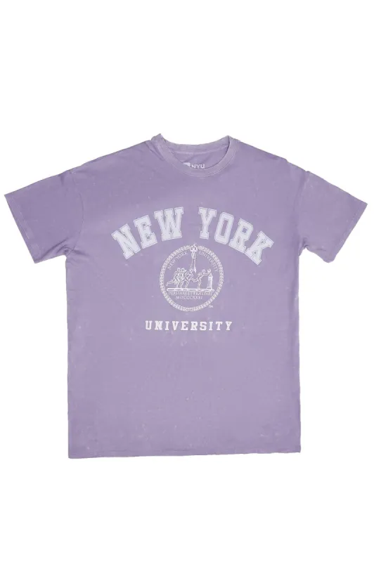 New York University Graphic Relaxed Tee sold by Bluenotes