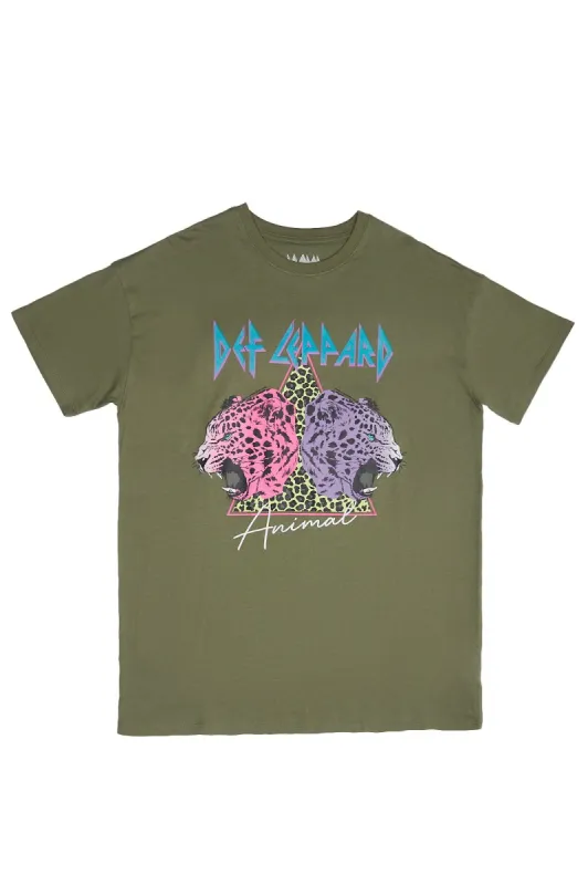 Def Leppard Graphic Relaxed Tee sold by Bluenotes