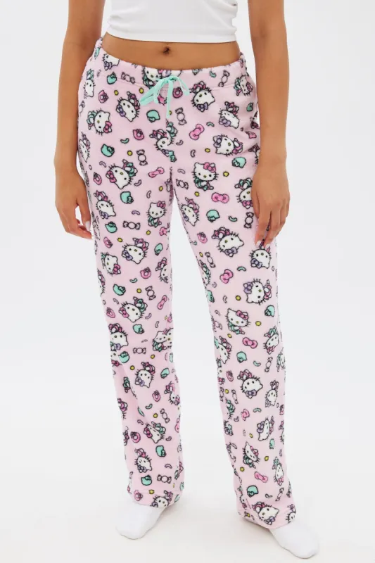 Hello Kitty Printed Plush Pajama Pant sold by Bluenotes