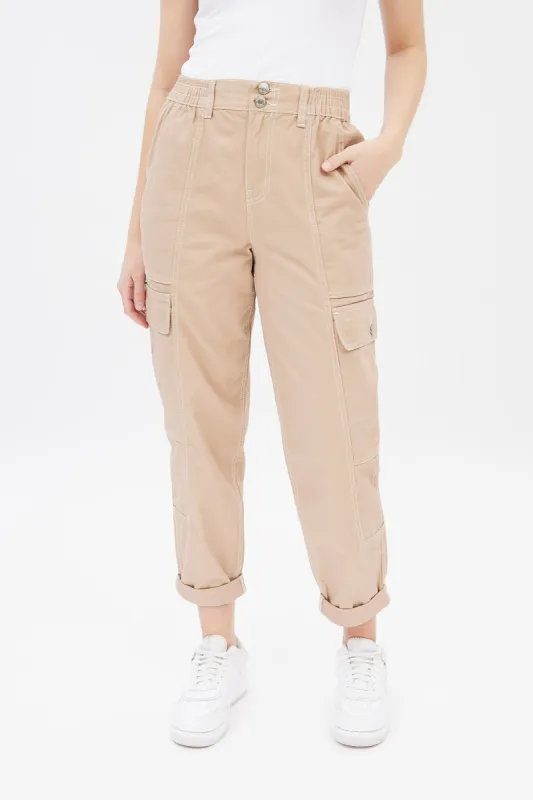 Super High Rise Straight Utility Pant sold by Bluenotes