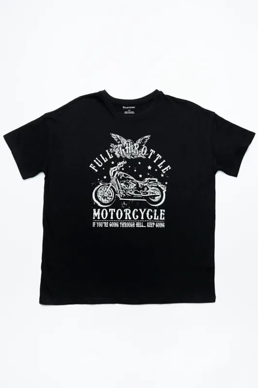 Motorcycle Graphic Boyfriend Tee sold by Bluenotes