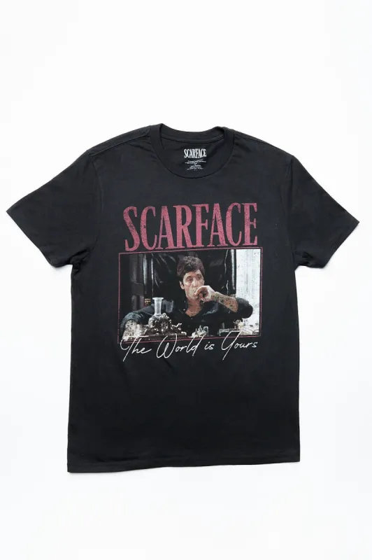 Scarface The World Is Yours Graphic Tee sold by Bluenotes