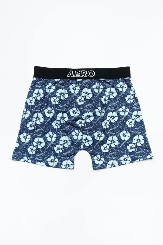 AERO Floral Tone Printed Boxer Briefs sold by Bluenotes