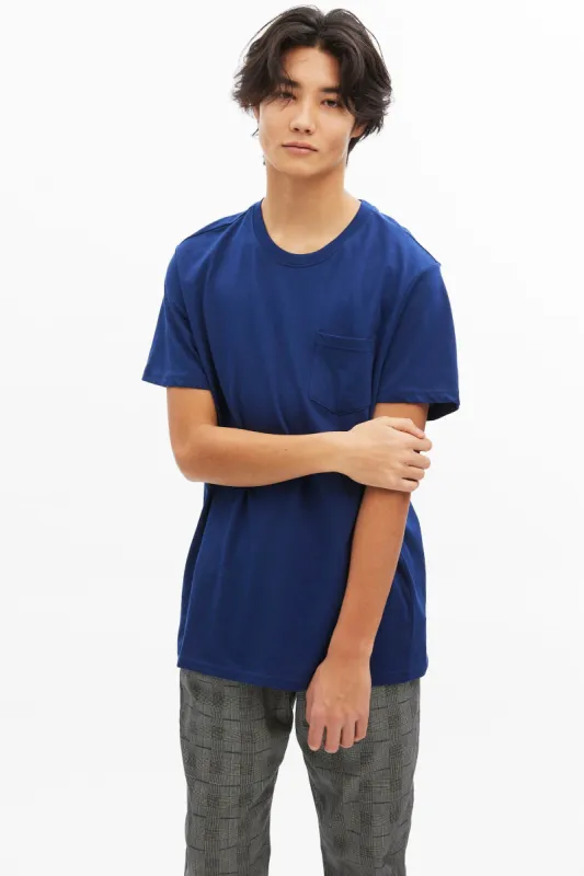 Basic Crew Neck Pocket Tee sold by Bluenotes