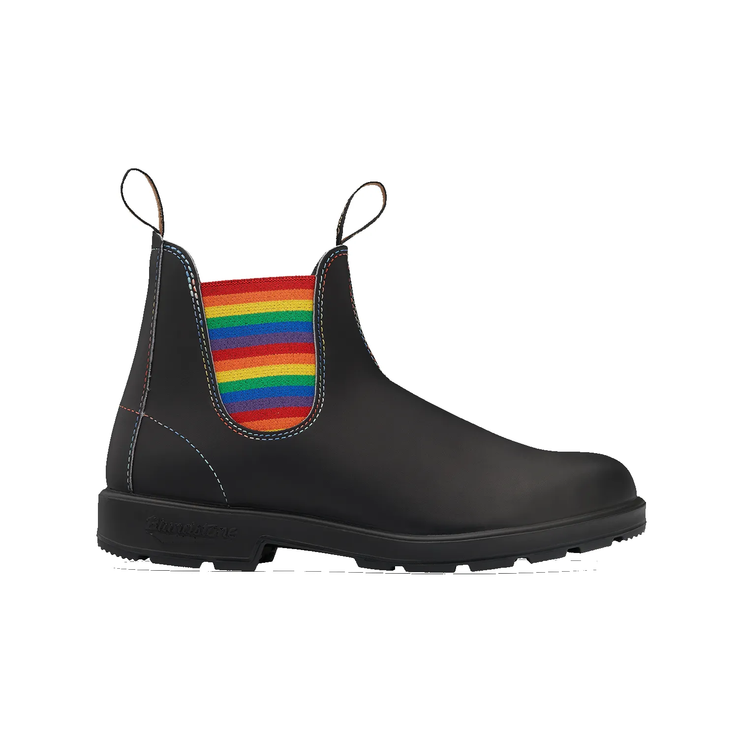 Blundstone 2105 - Originals Black with Rainbow Elastic and Contrast Stitching sold by Blundstone