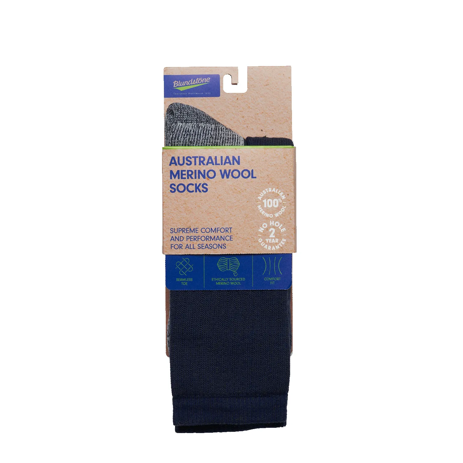 Blundstone Australian Merino Wool Socks Navy sold by Blundstone product image thumbnail 2