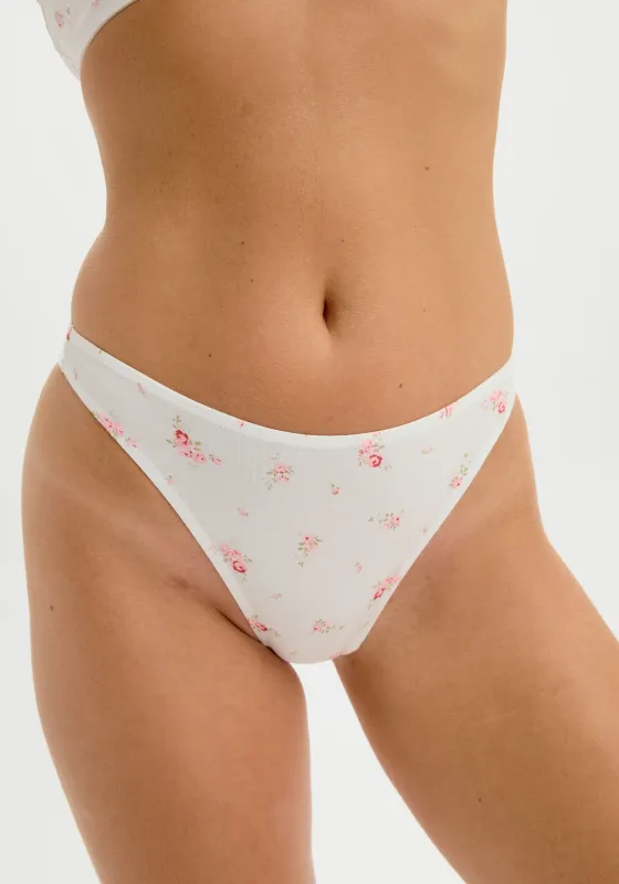 the cotton high leg thong sold by Blush