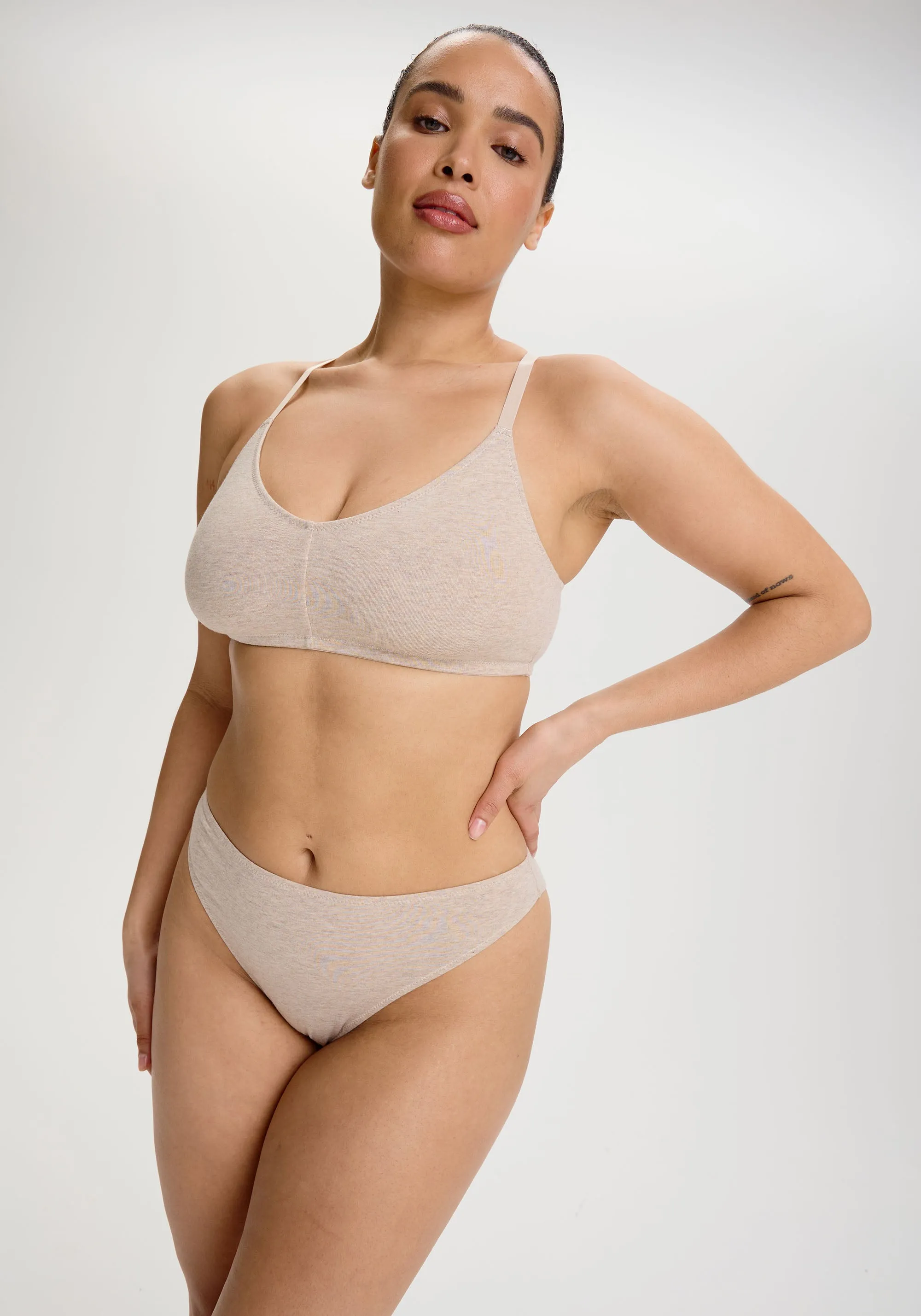 the cotton high leg bikini sold by Blush product image thumbnail 2