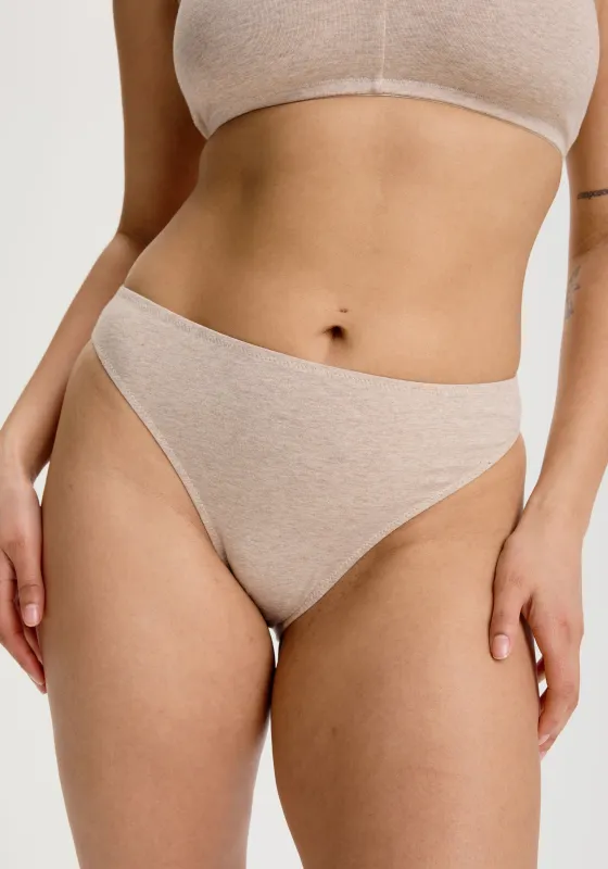 the cotton high leg bikini sold by Blush