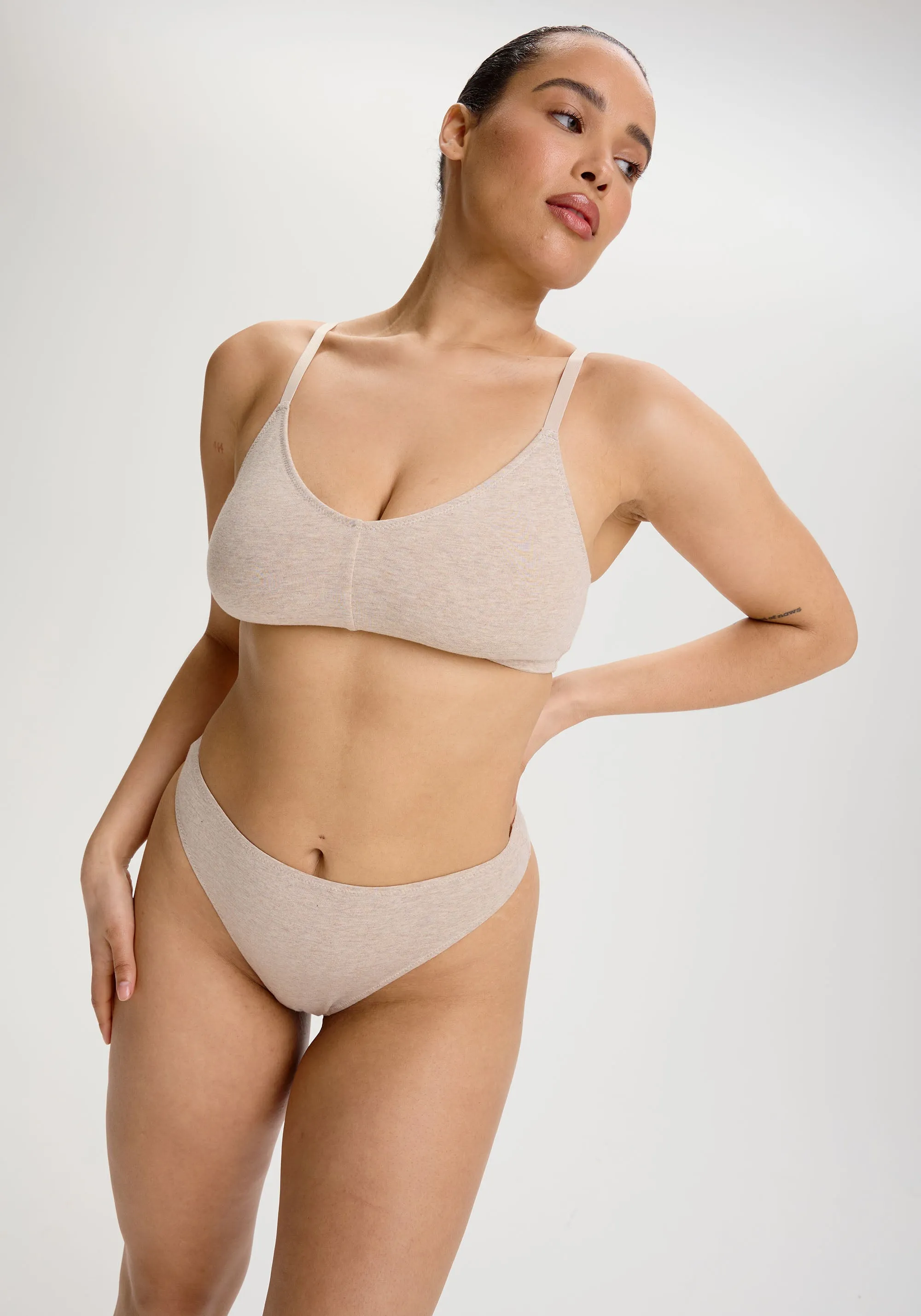 the cotton high leg thong sold by Blush product image thumbnail 2