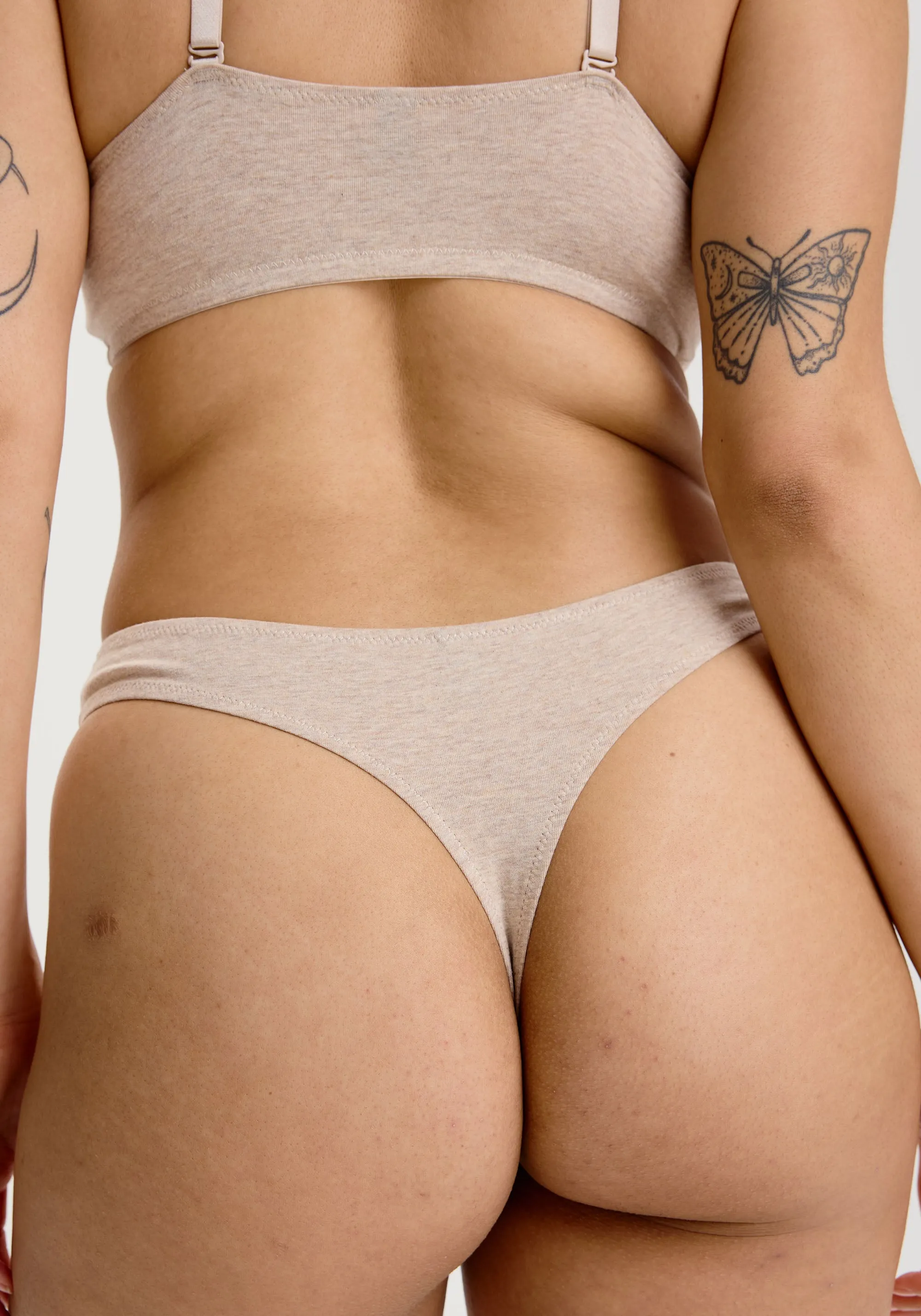 the cotton high leg thong sold by Blush