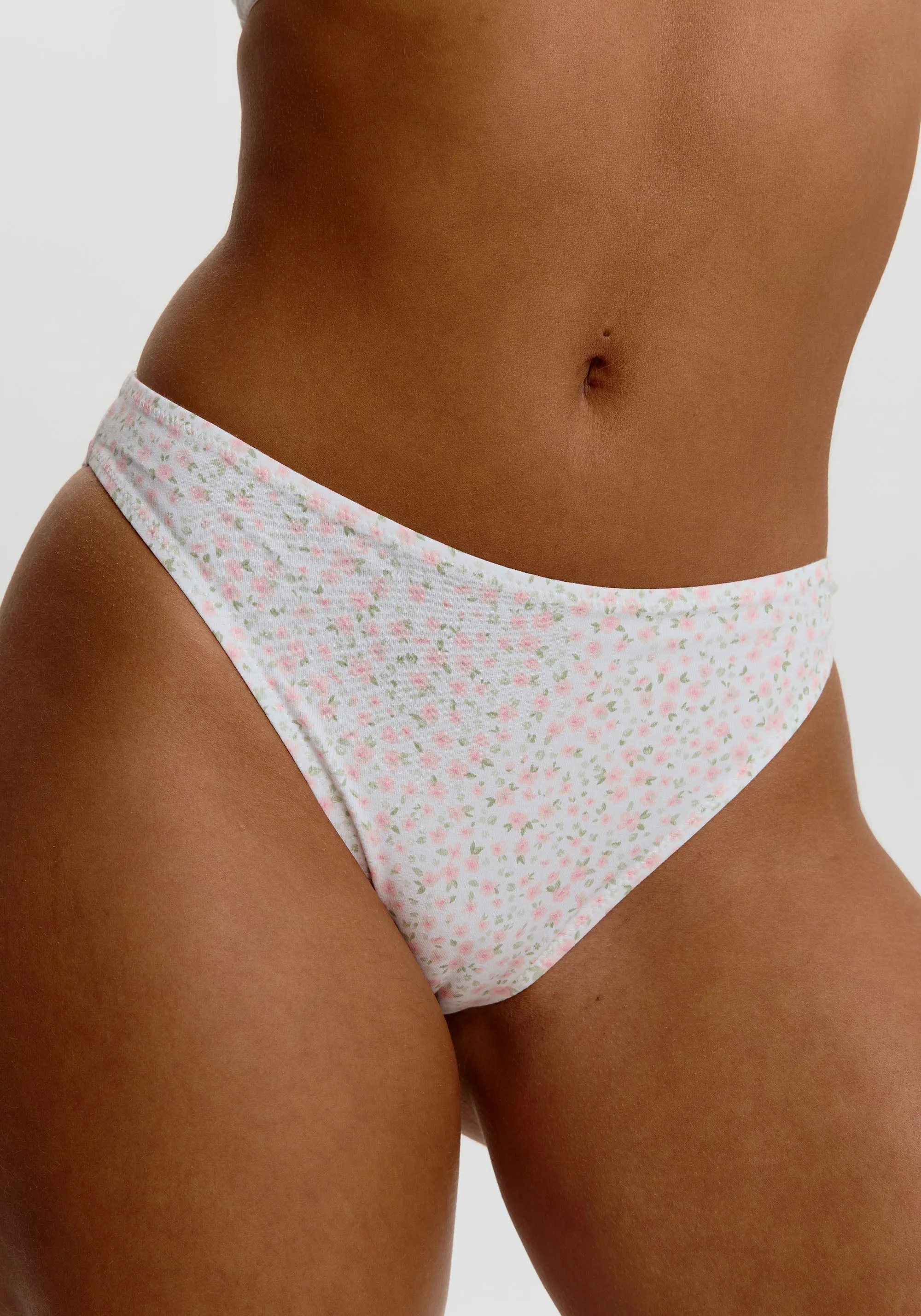 the cotton high leg bikini sold by Blush product image thumbnail 4