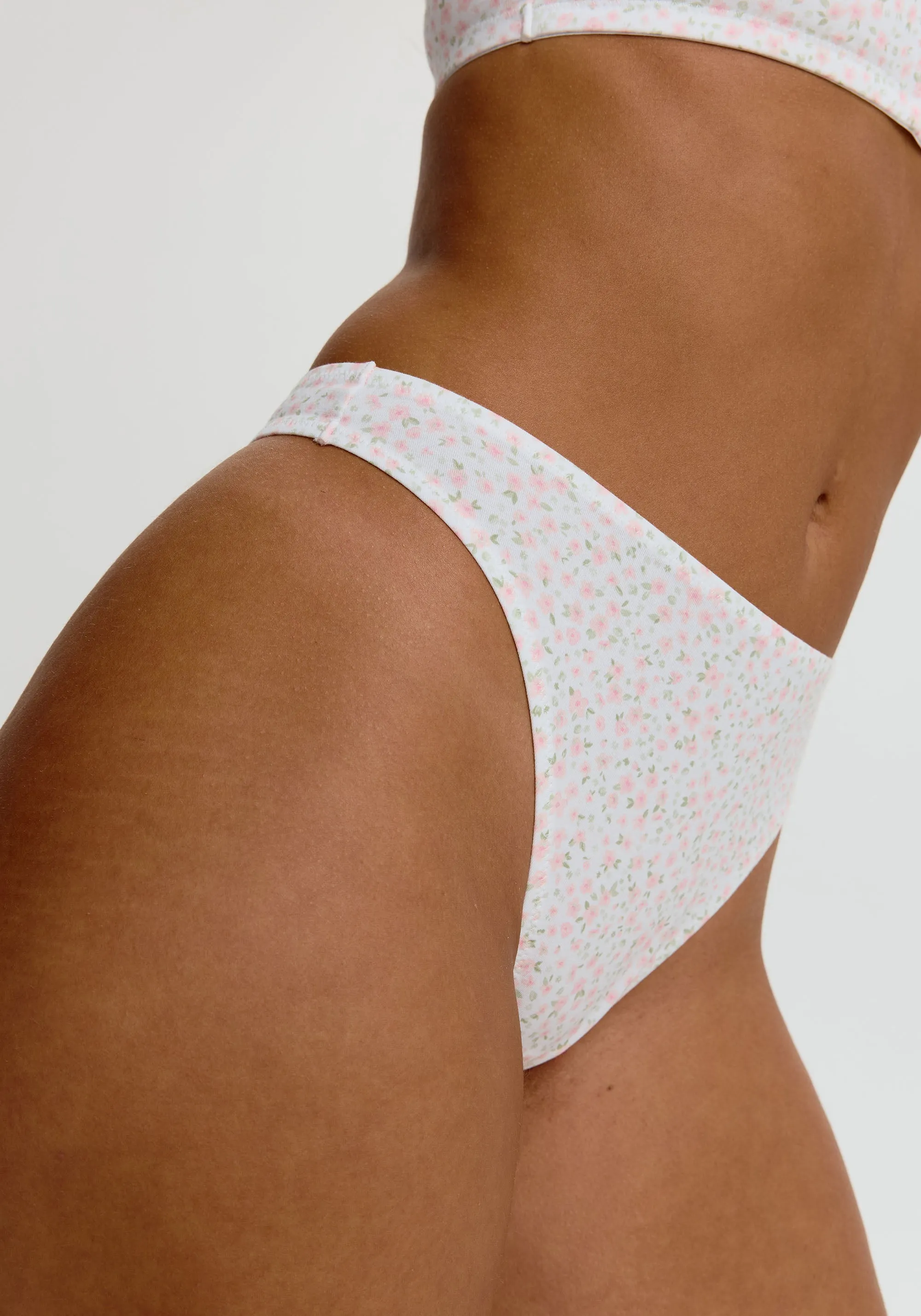 the cotton high leg thong sold by Blush product image thumbnail 3
