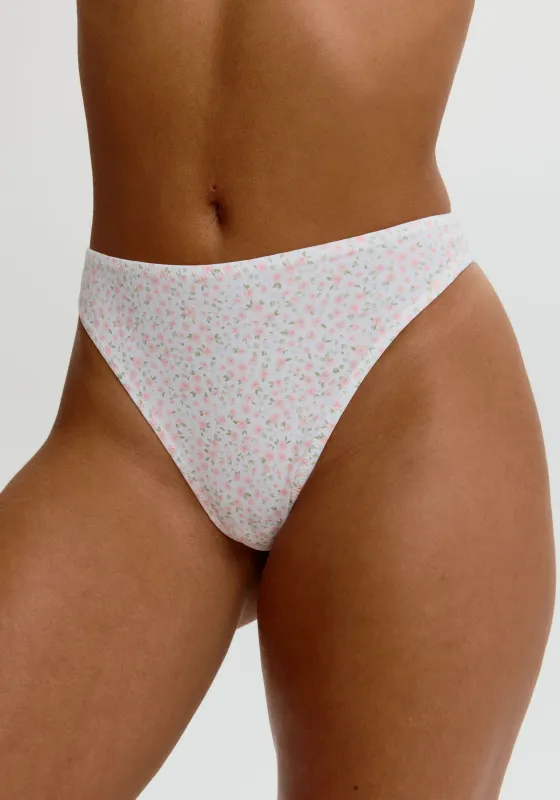 the cotton high leg thong sold by Blush