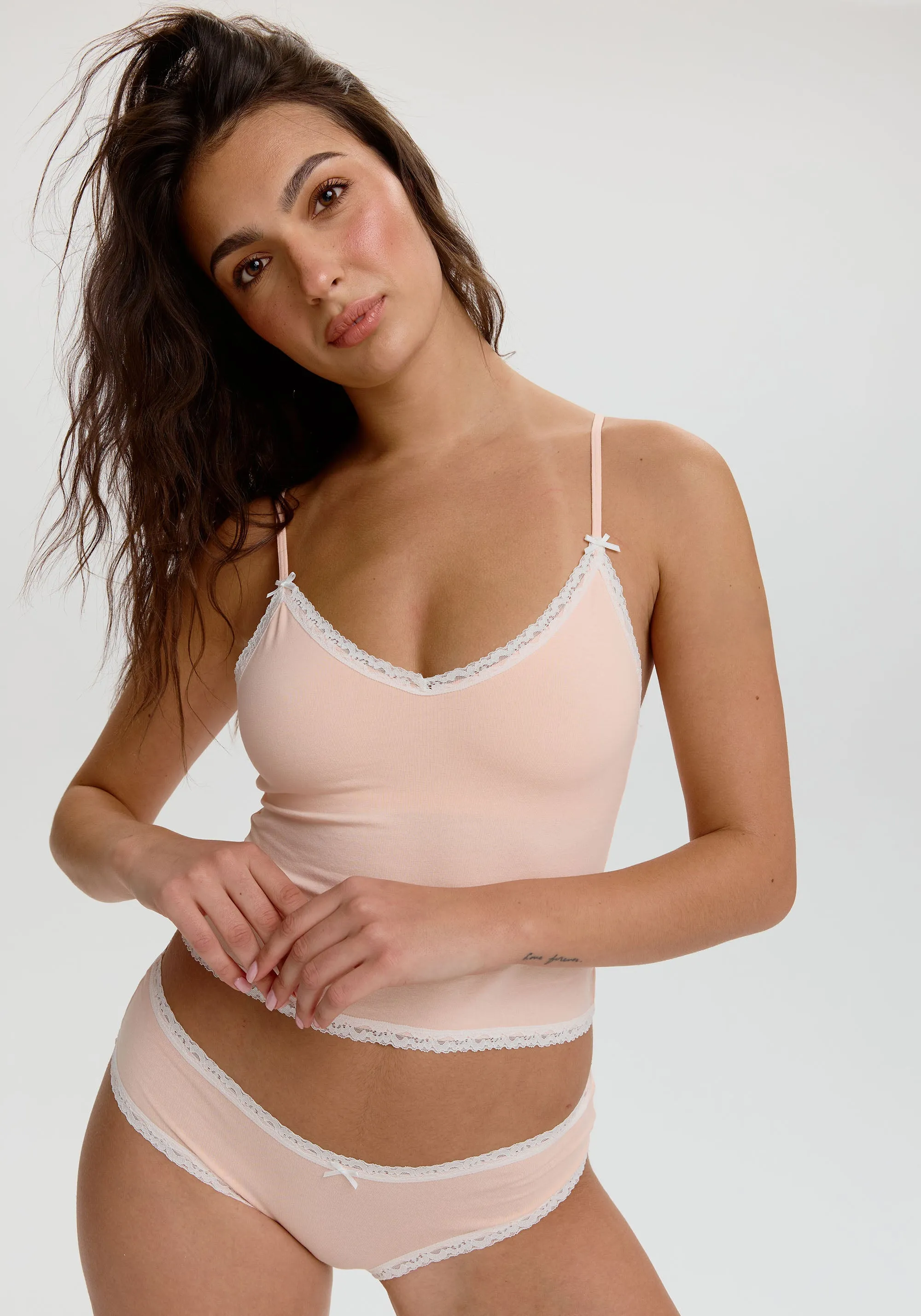 the cotton lace trim cami sold by Blush product image thumbnail 2