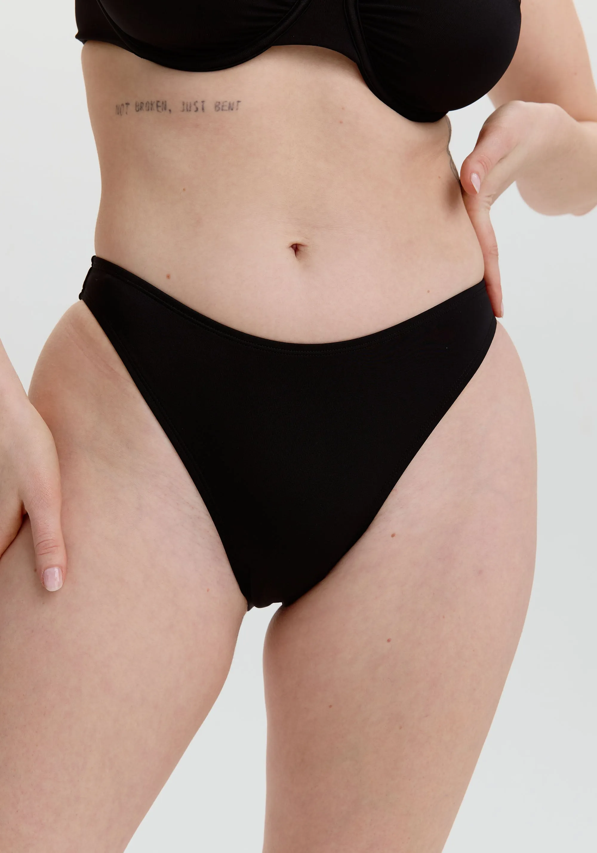 capri high leg bikini bottom sold by Blush