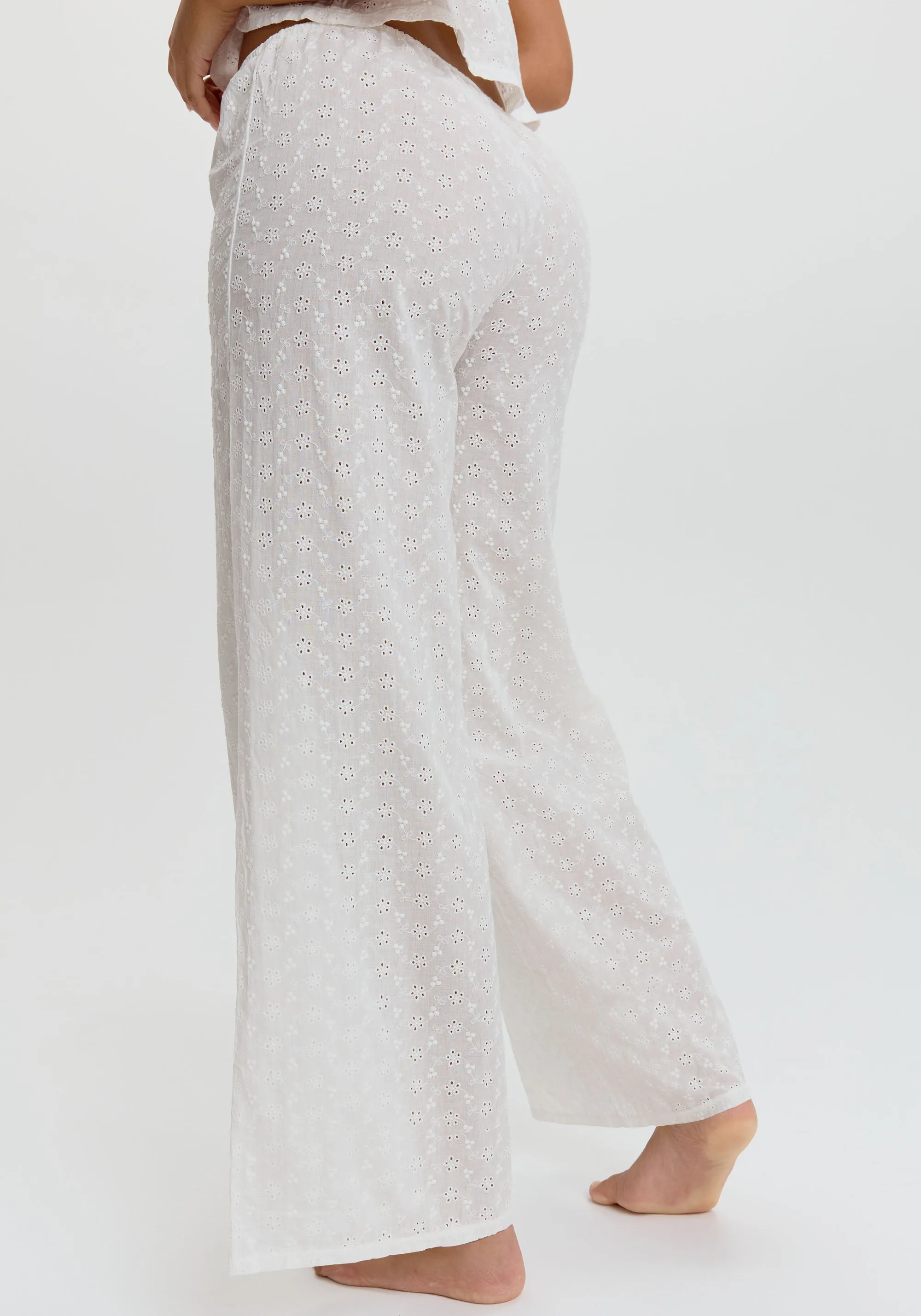 wander embroidered eyelet pant sold by Blush product image thumbnail 5