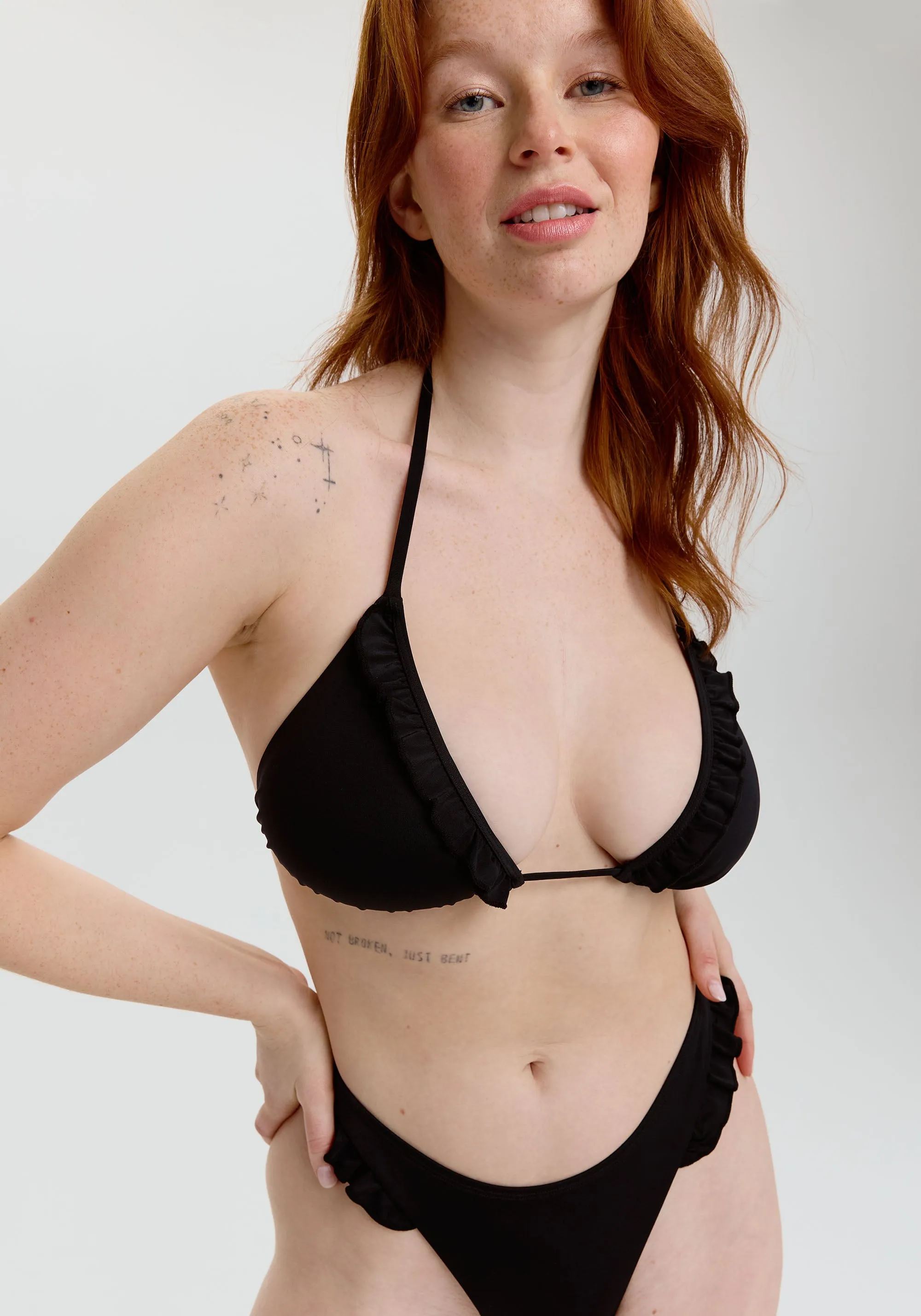 petra ruffle triangle bikini top sold by Blush product image thumbnail 2