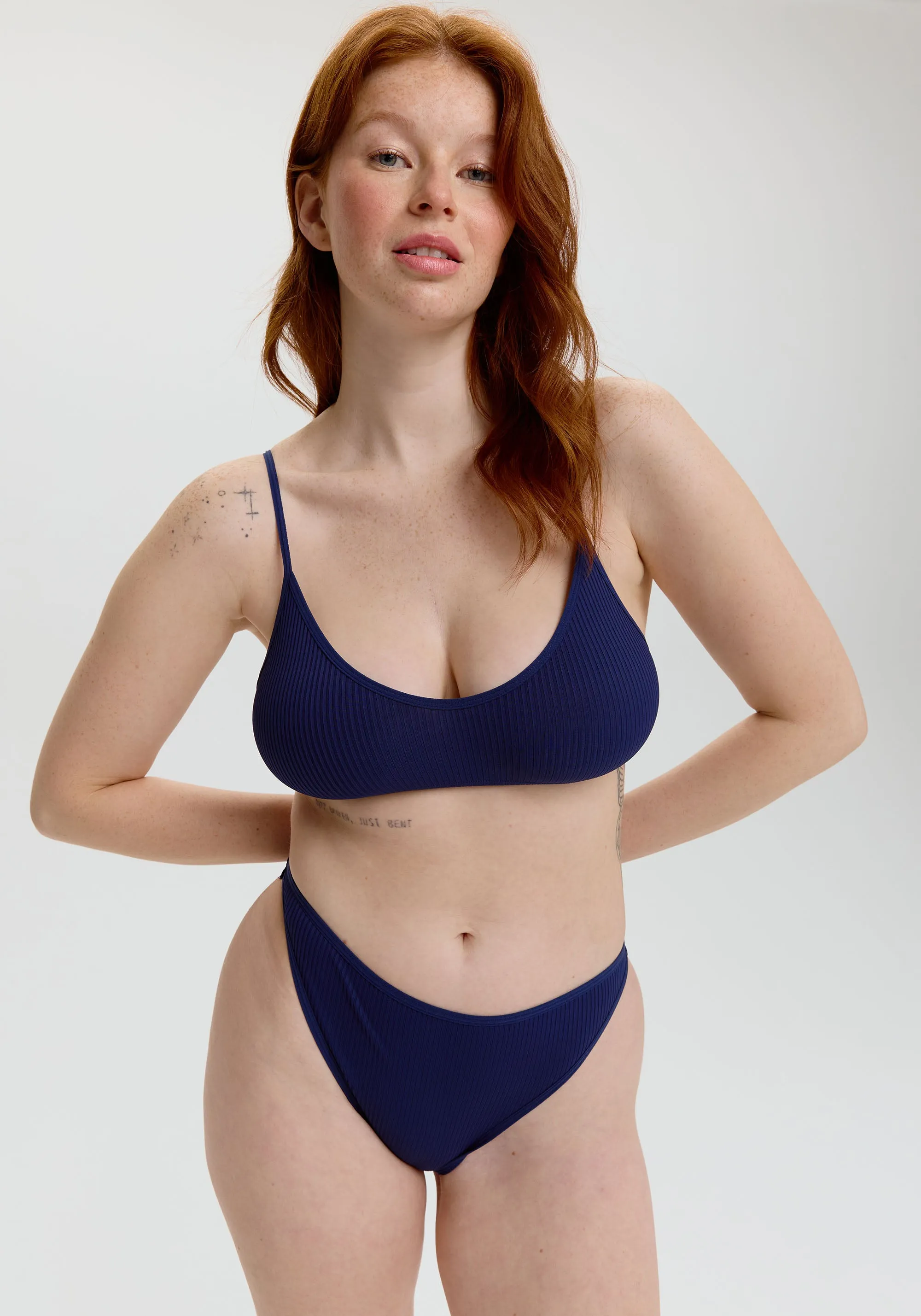 the rib high leg bikini sold by Blush product image thumbnail 2