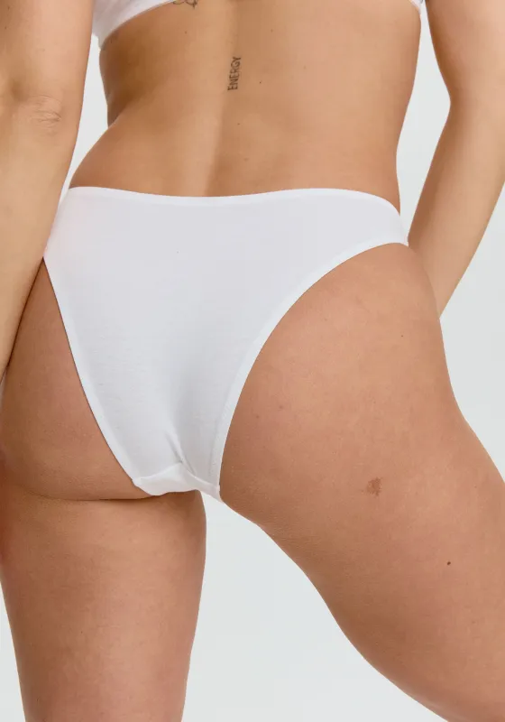 the cotton high leg bikini sold by Blush