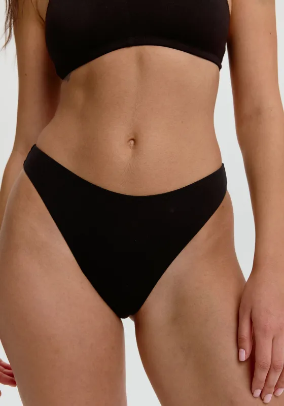 the cotton high leg bikini sold by Blush