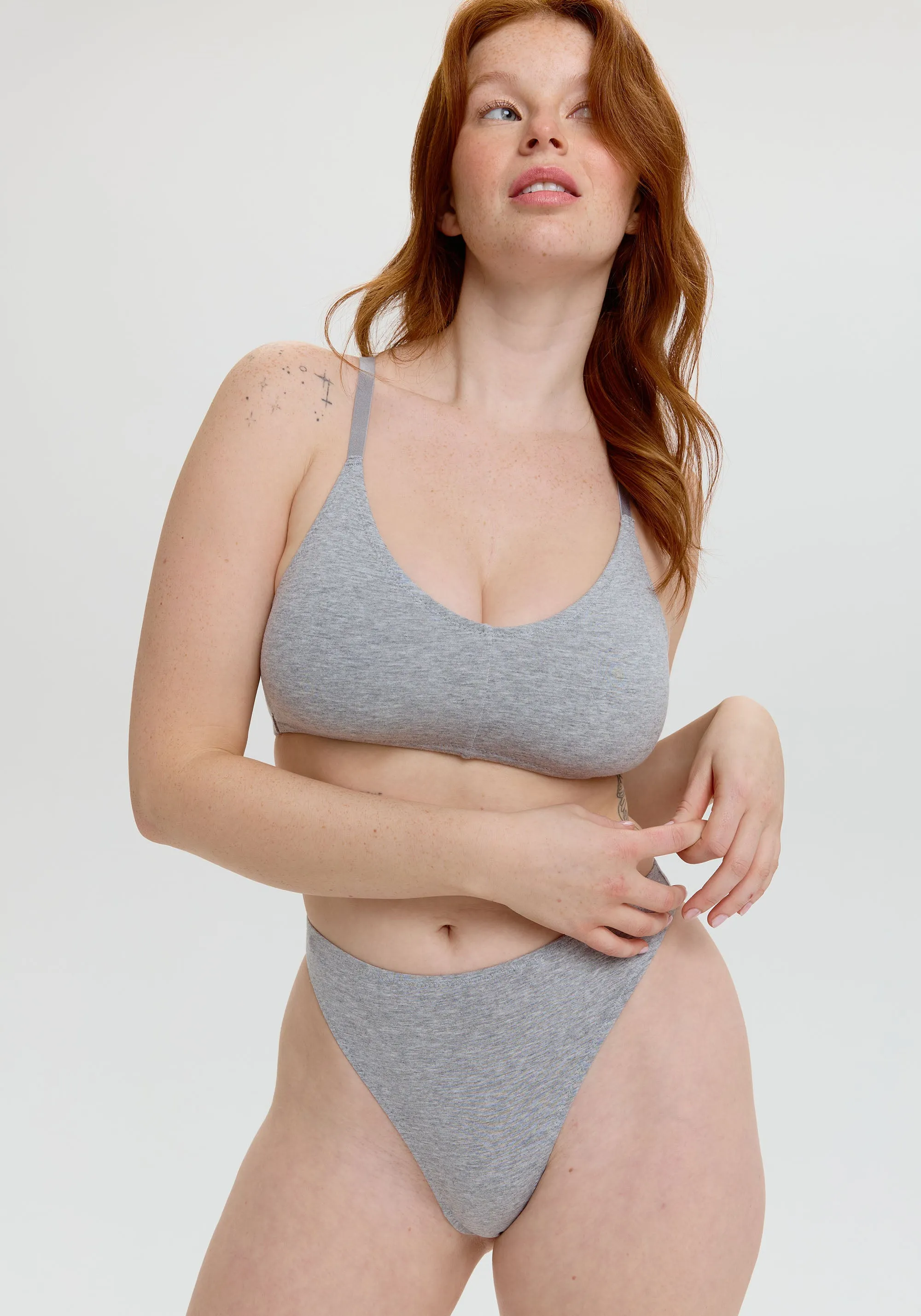 the cotton high leg thong sold by Blush product image thumbnail 2