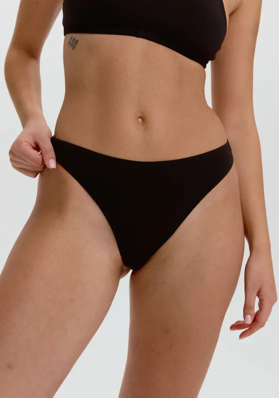 the cotton high leg thong sold by Blush