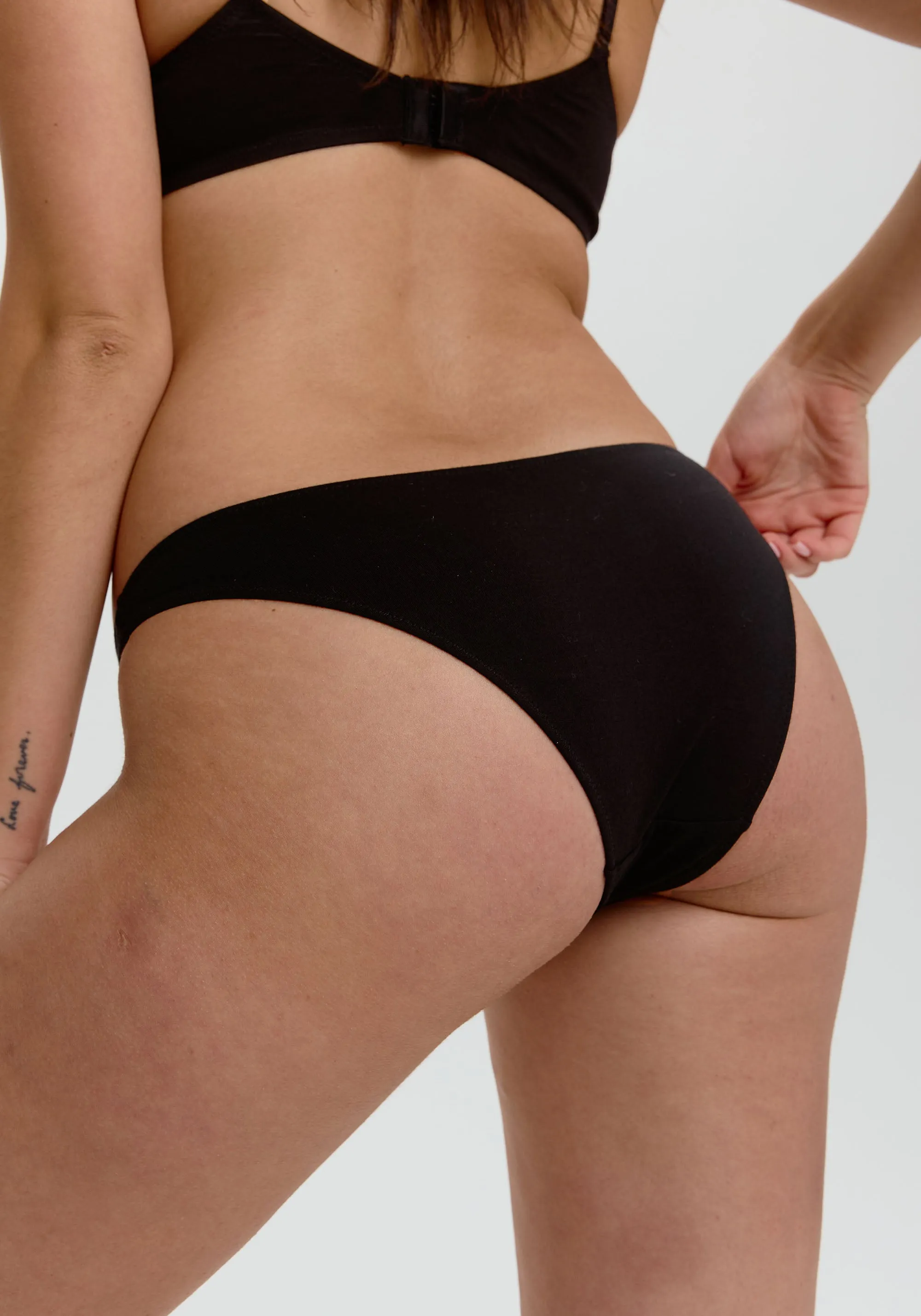 the cotton low rise bikini sold by Blush