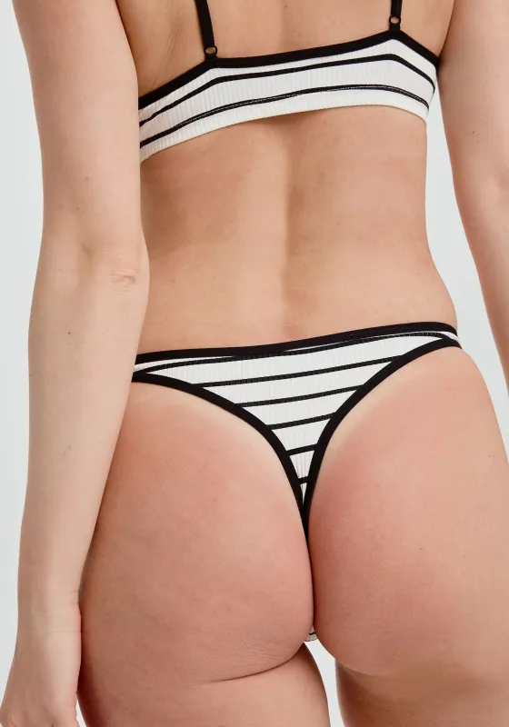the rib high leg thong sold by Blush