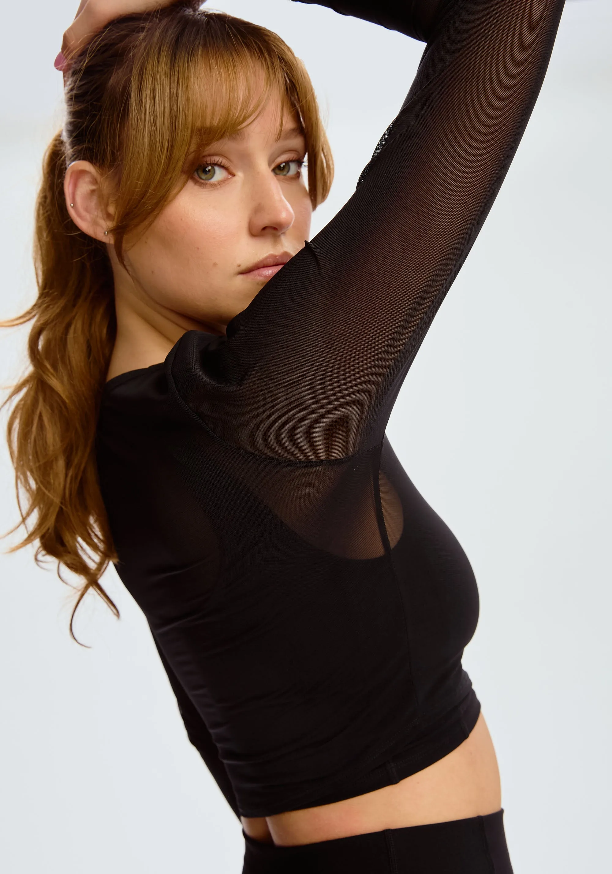 pulse long sleeve crop top sold by Blush product image thumbnail 4