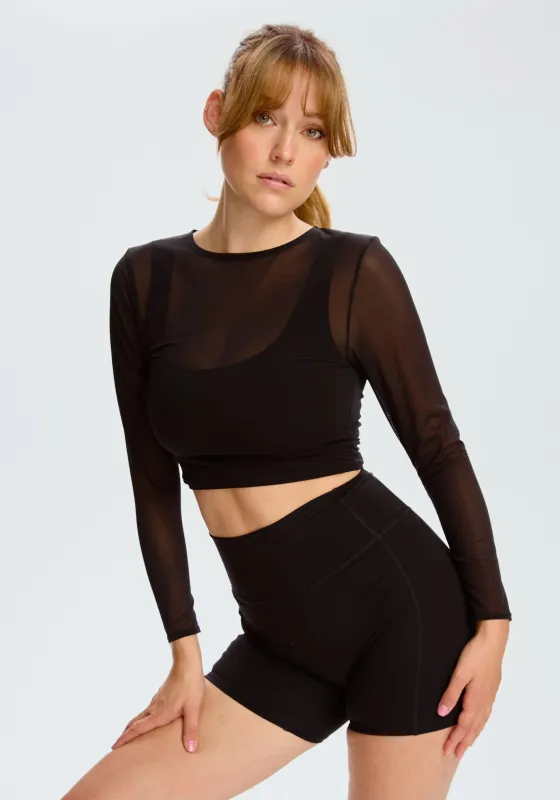 pulse long sleeve crop top sold by Blush