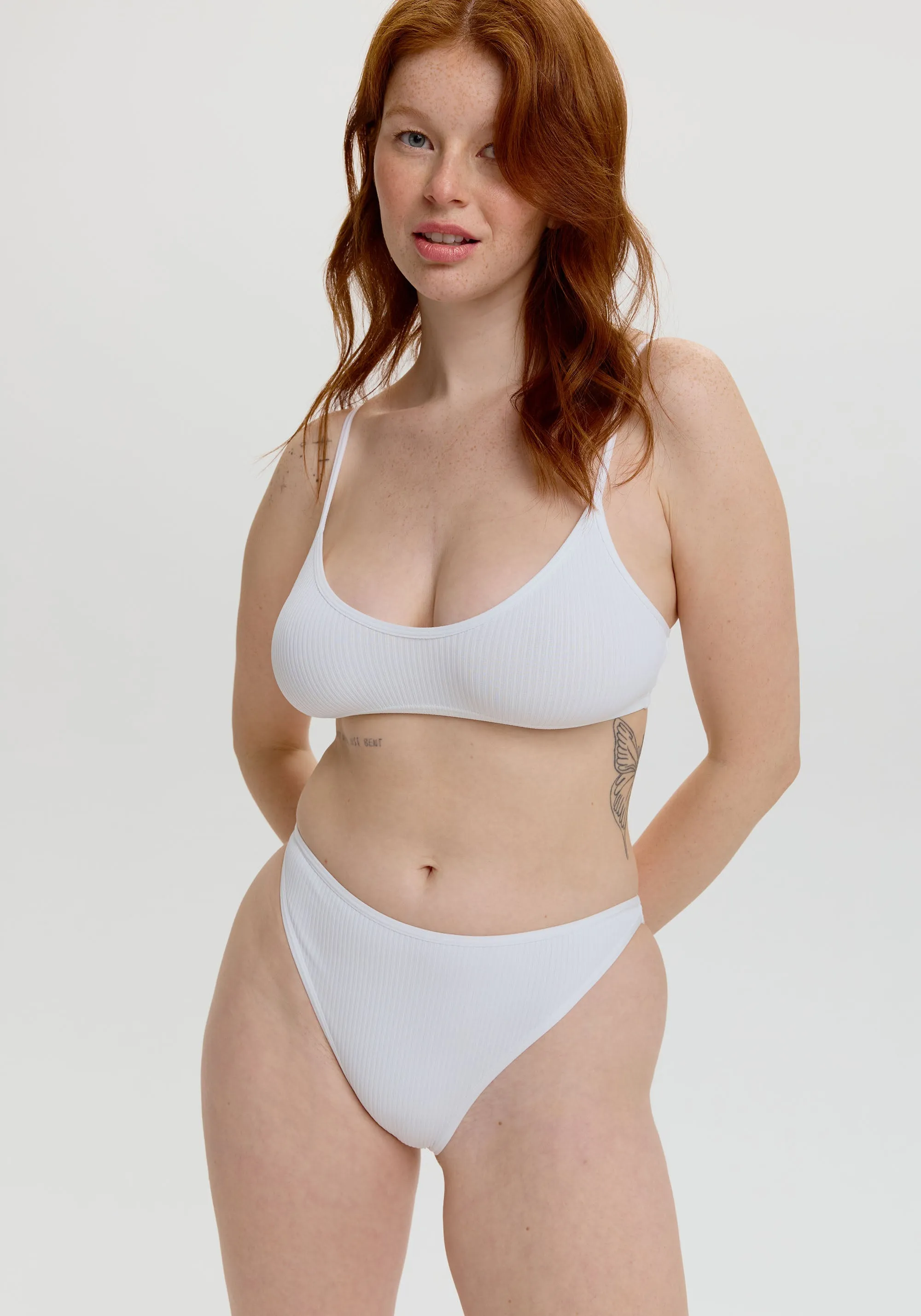 the rib high leg bikini sold by Blush product image thumbnail 2