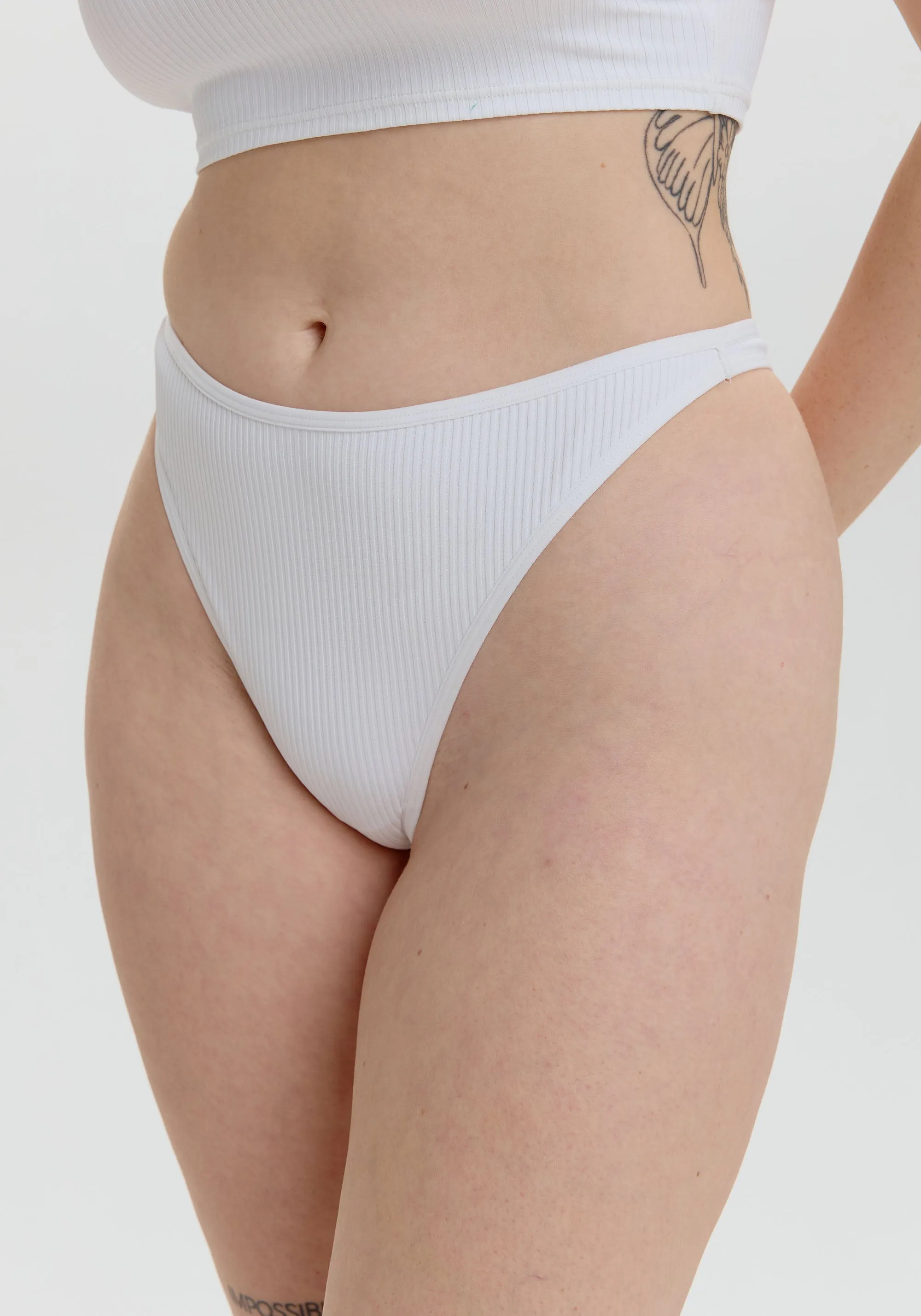 the rib high leg thong sold by Blush product image thumbnail 4