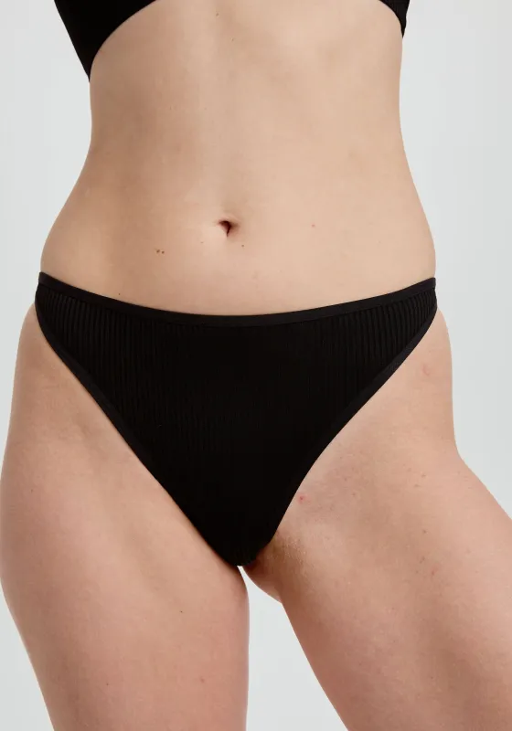 the rib high leg thong sold by Blush