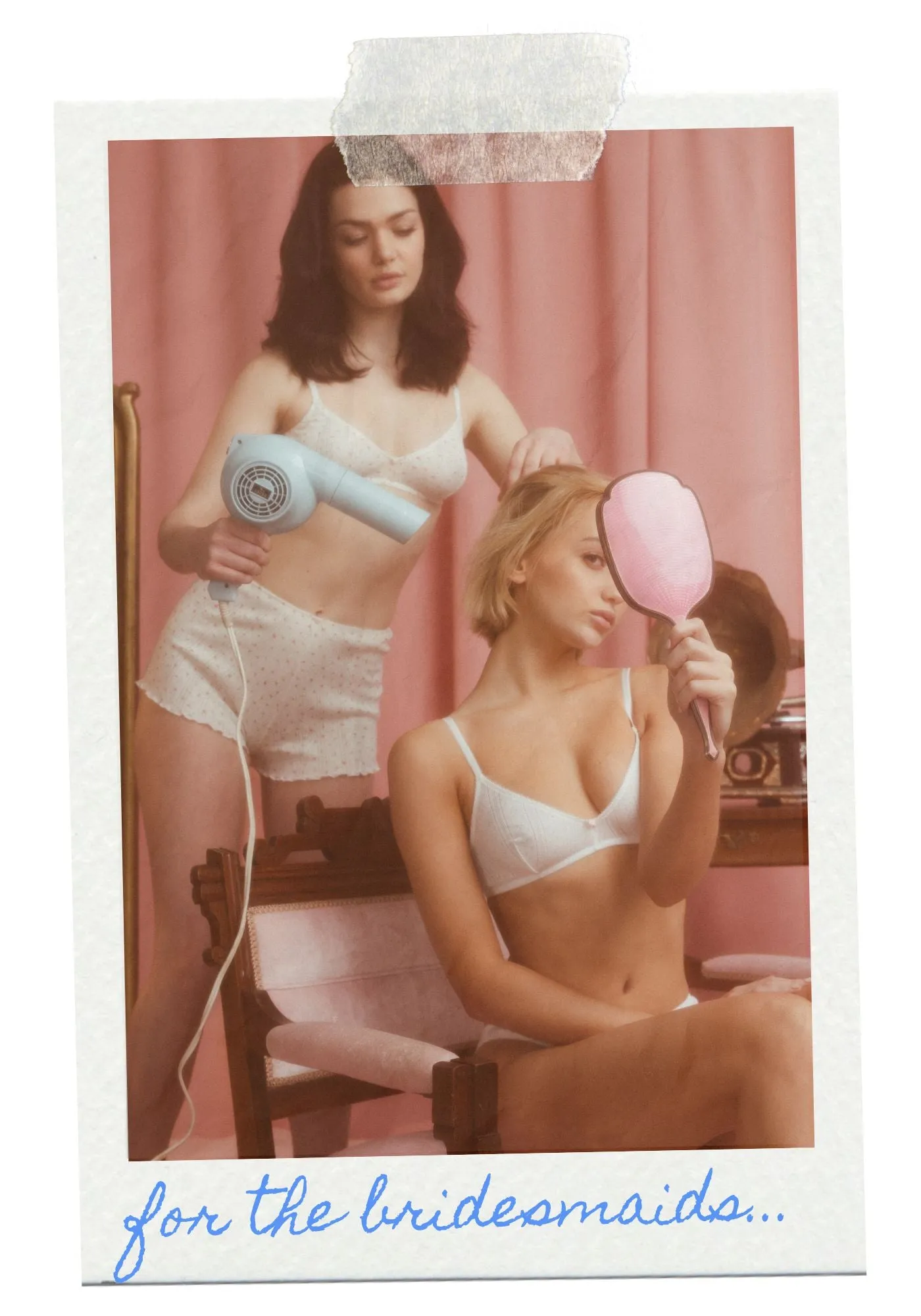 promo block static - the bridal edit - for the bridesmaids sold by Blush