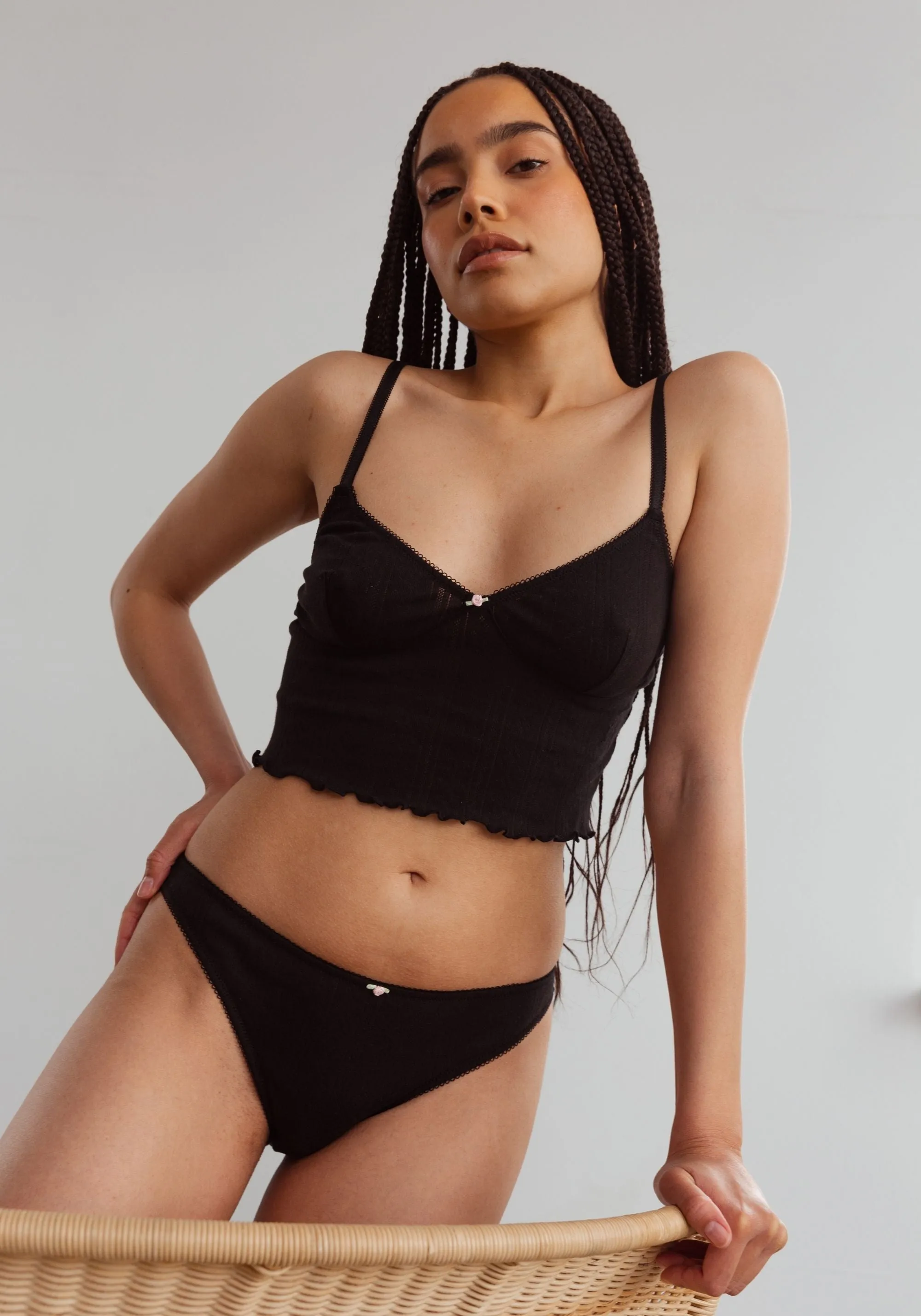 dream cotton pointelle bikini sold by Blush product image thumbnail 3