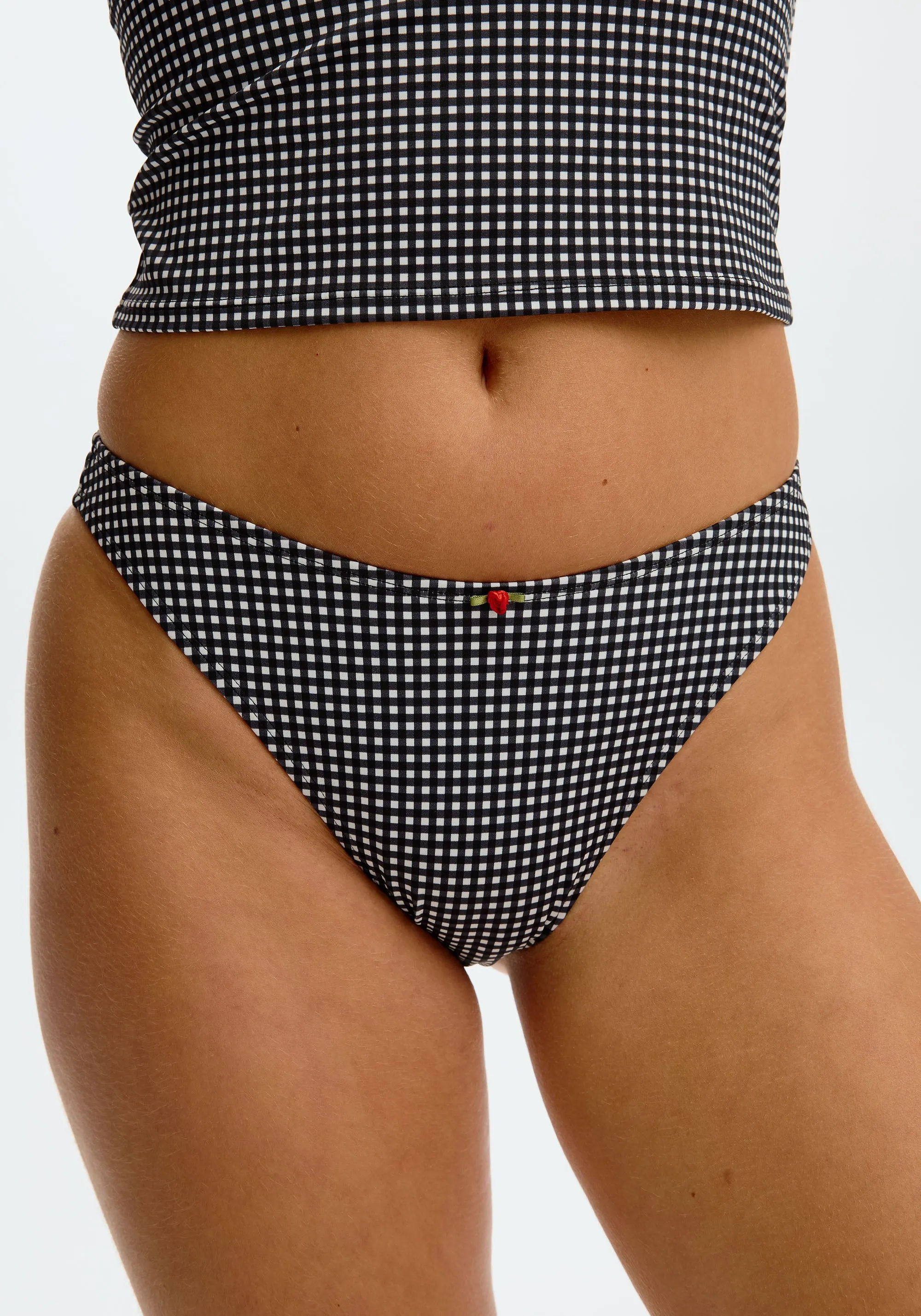 capri high leg bikini bottom sold by Blush