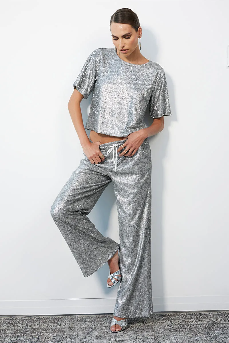 WIDE LEG CASUAL WAISTBAND PANT sold by bobi