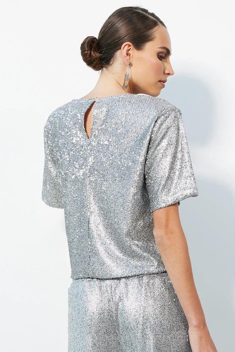 KEYHOLE-BACK CROPPED TEE sold by bobi product image thumbnail 3