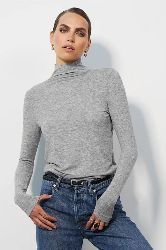 LONG SLEEVE MOCK TURTLENECK sold by bobi