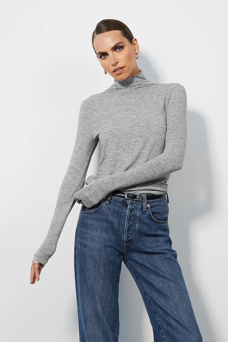 LONG SLEEVE MOCK TURTLENECK sold by bobi product image thumbnail 2