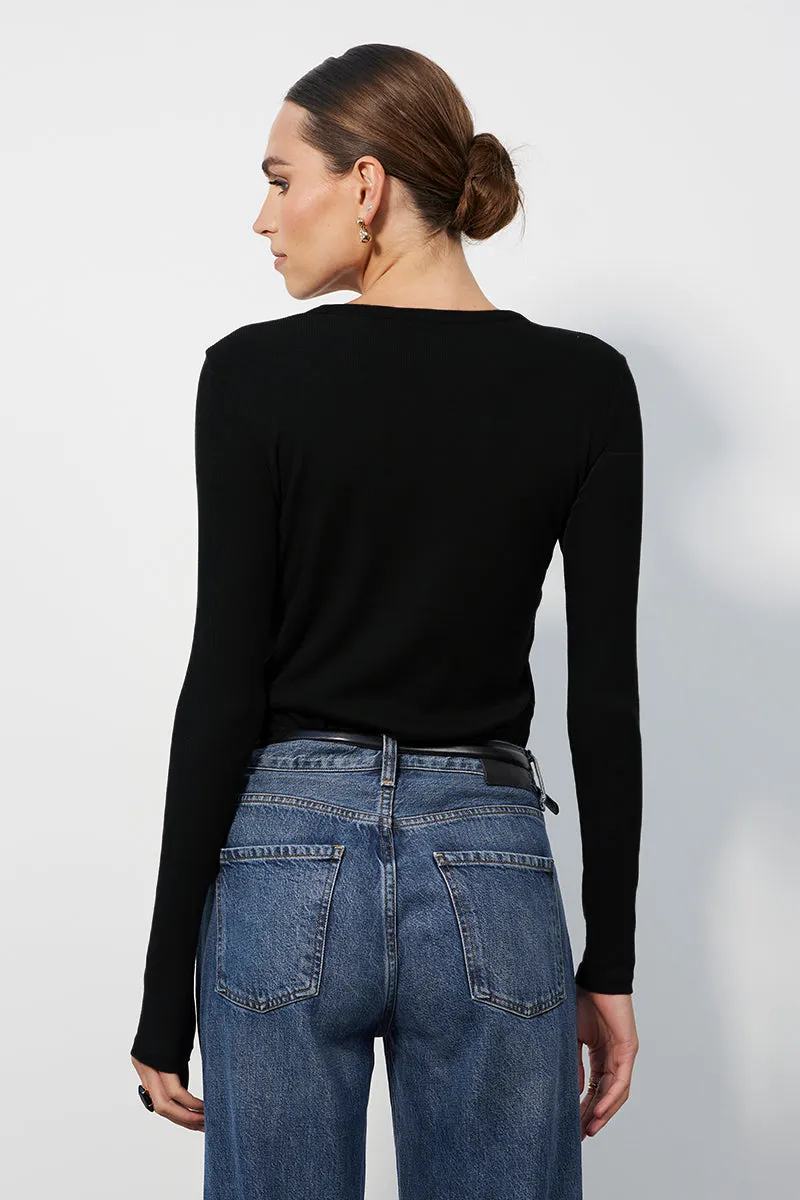 FRONT KEYHOLE TEE sold by bobi product image thumbnail 3