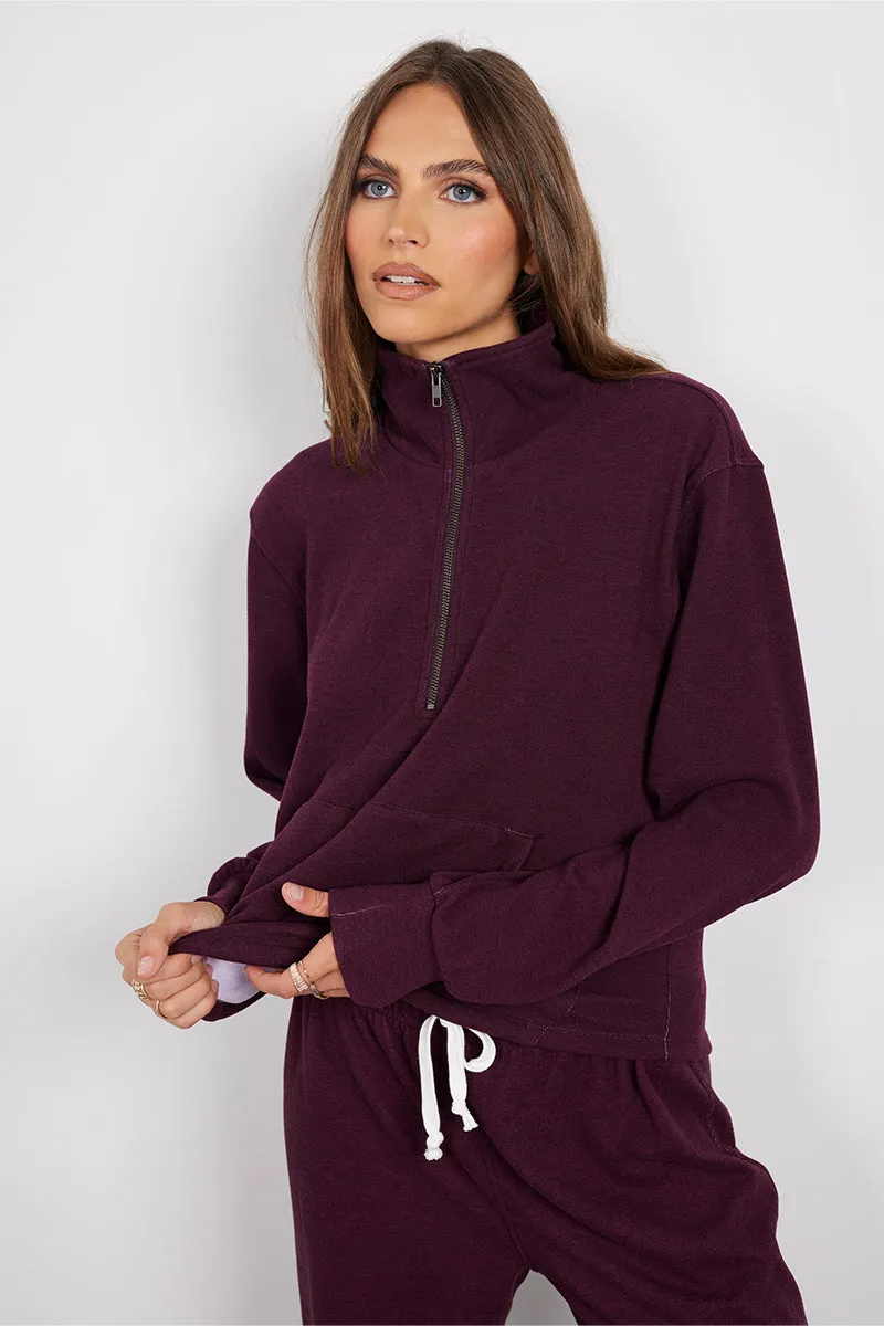 1/2 ZIP FUNNEL PULLOVR sold by bobi