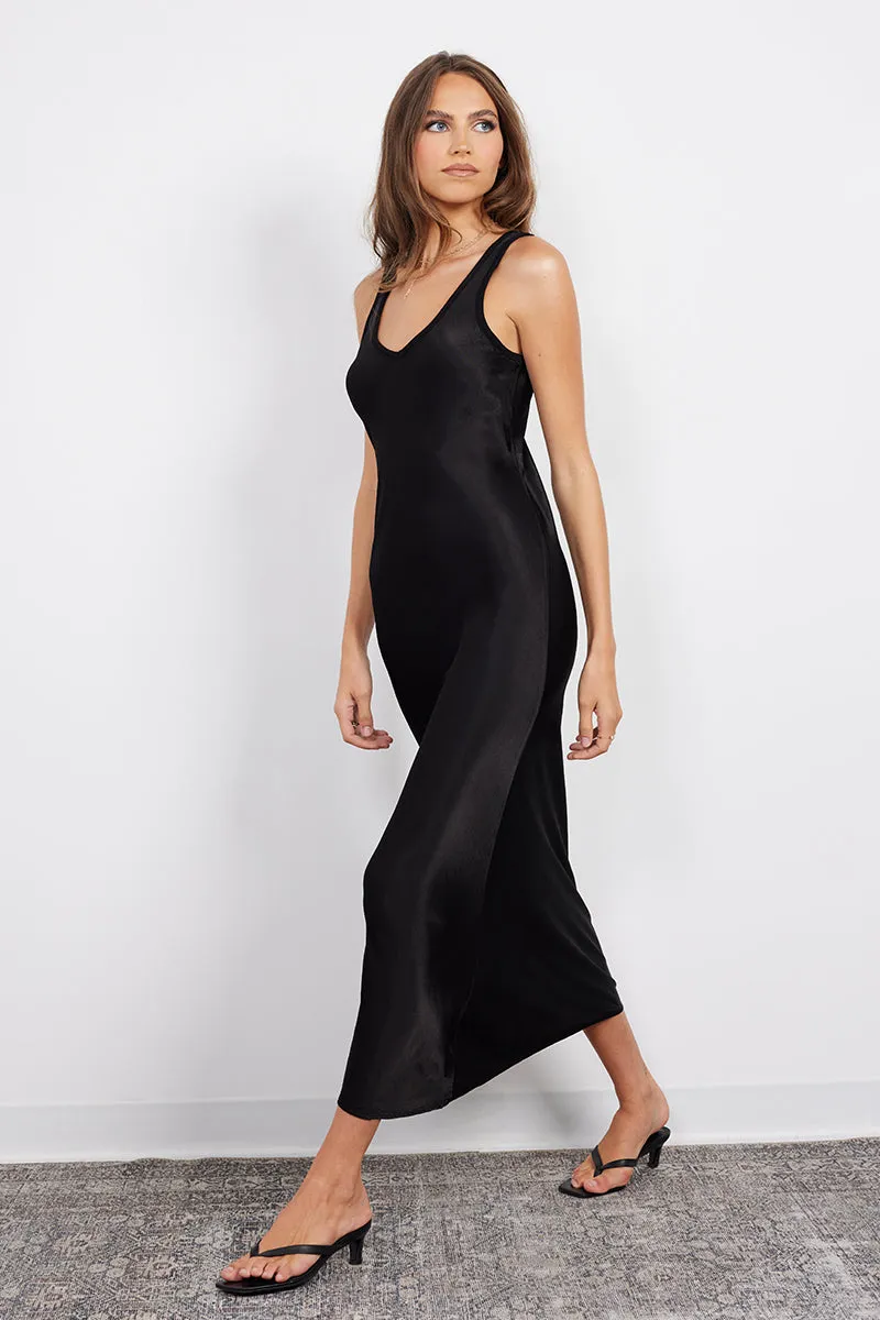 DOUBLE V CUT SLIP DRESS sold by bobi product image thumbnail 3