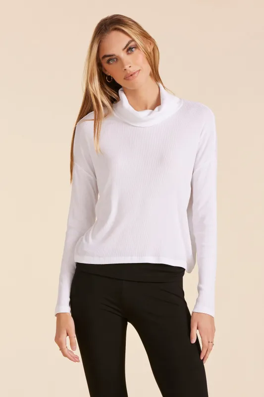 MOCK NECK BOXY TEE sold by bobi