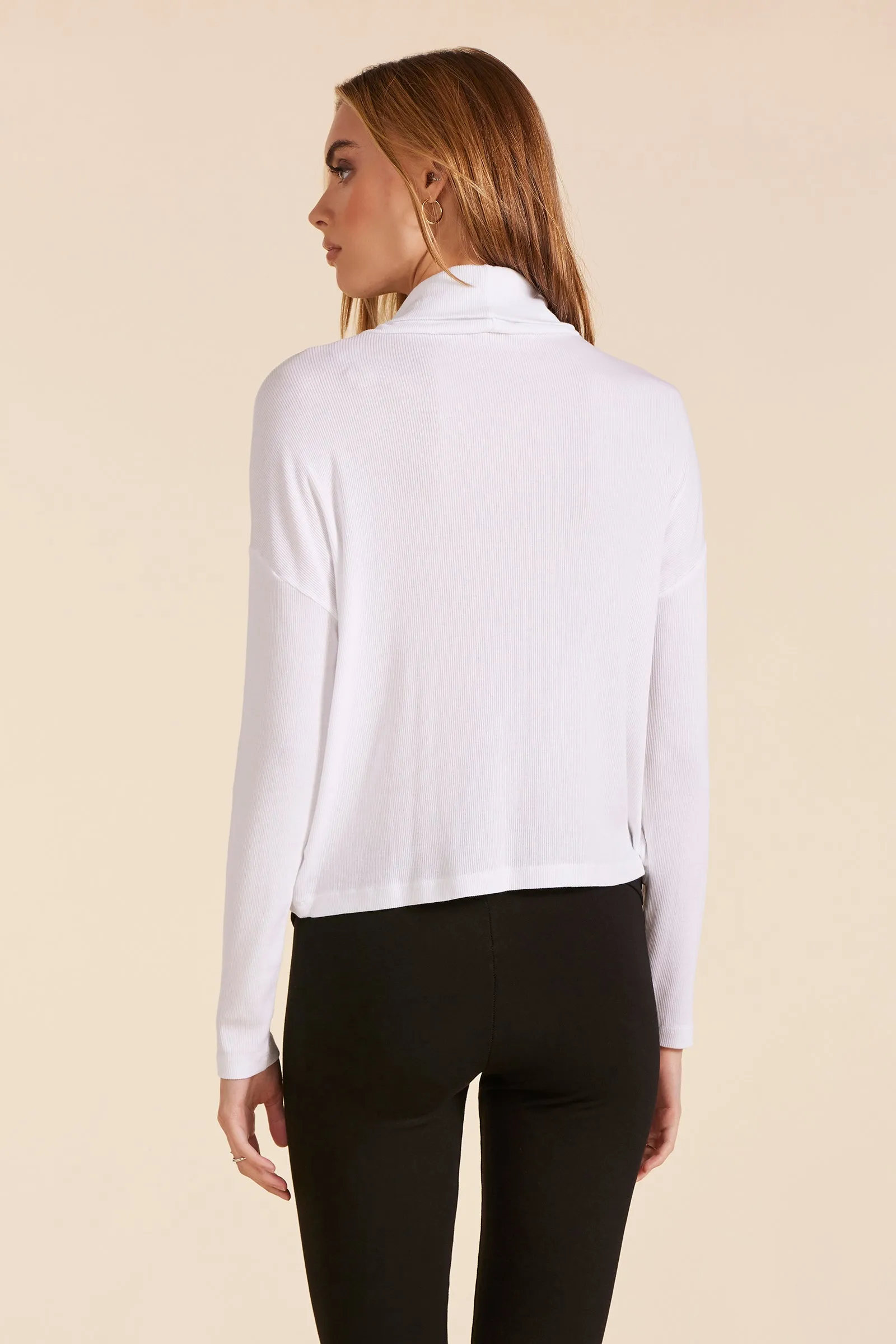 MOCK NECK BOXY TEE sold by bobi product image thumbnail 3