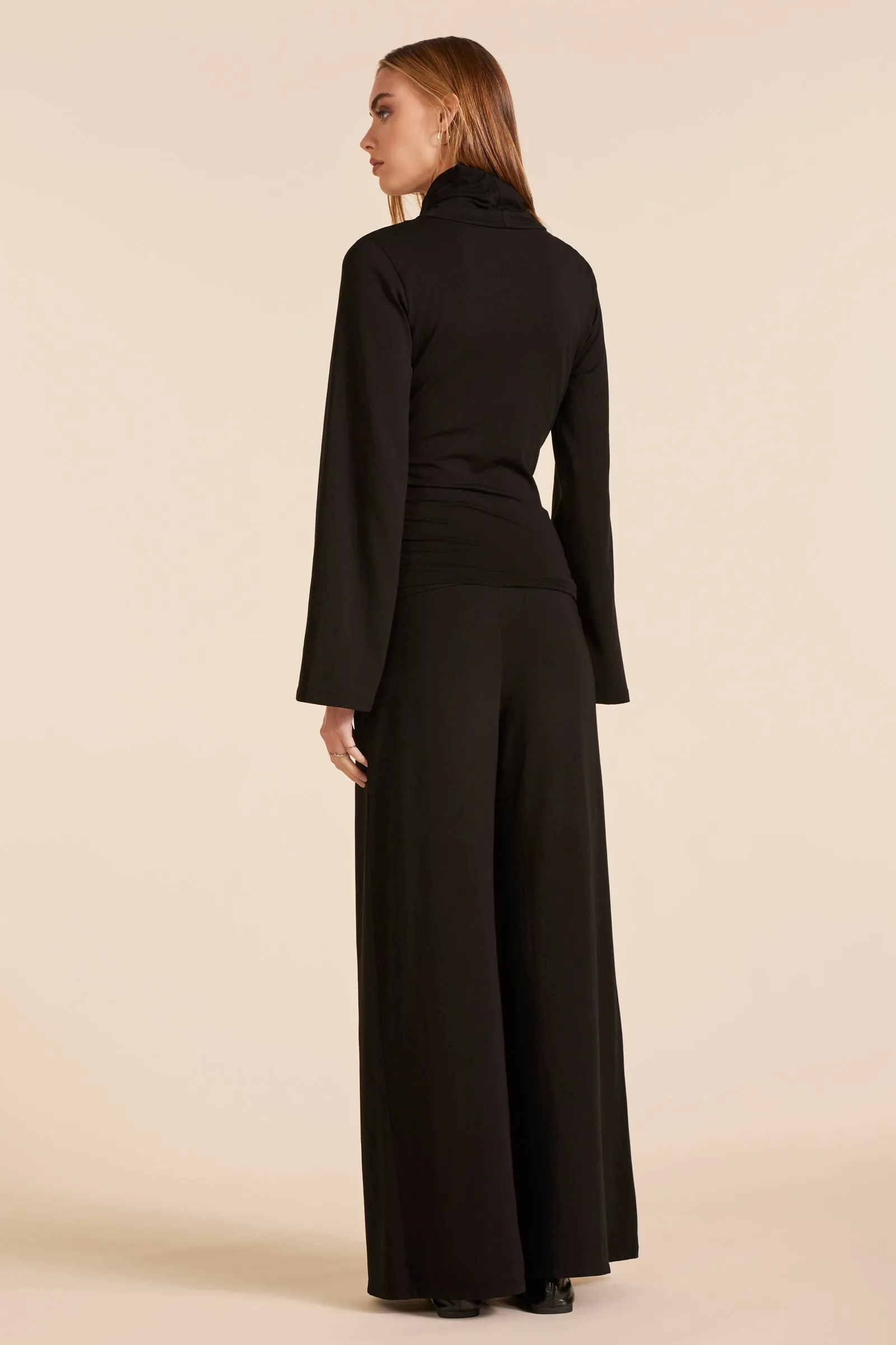 WIDE LEG DRAPED MODAL JERSEY PANT sold by bobi product image thumbnail 3