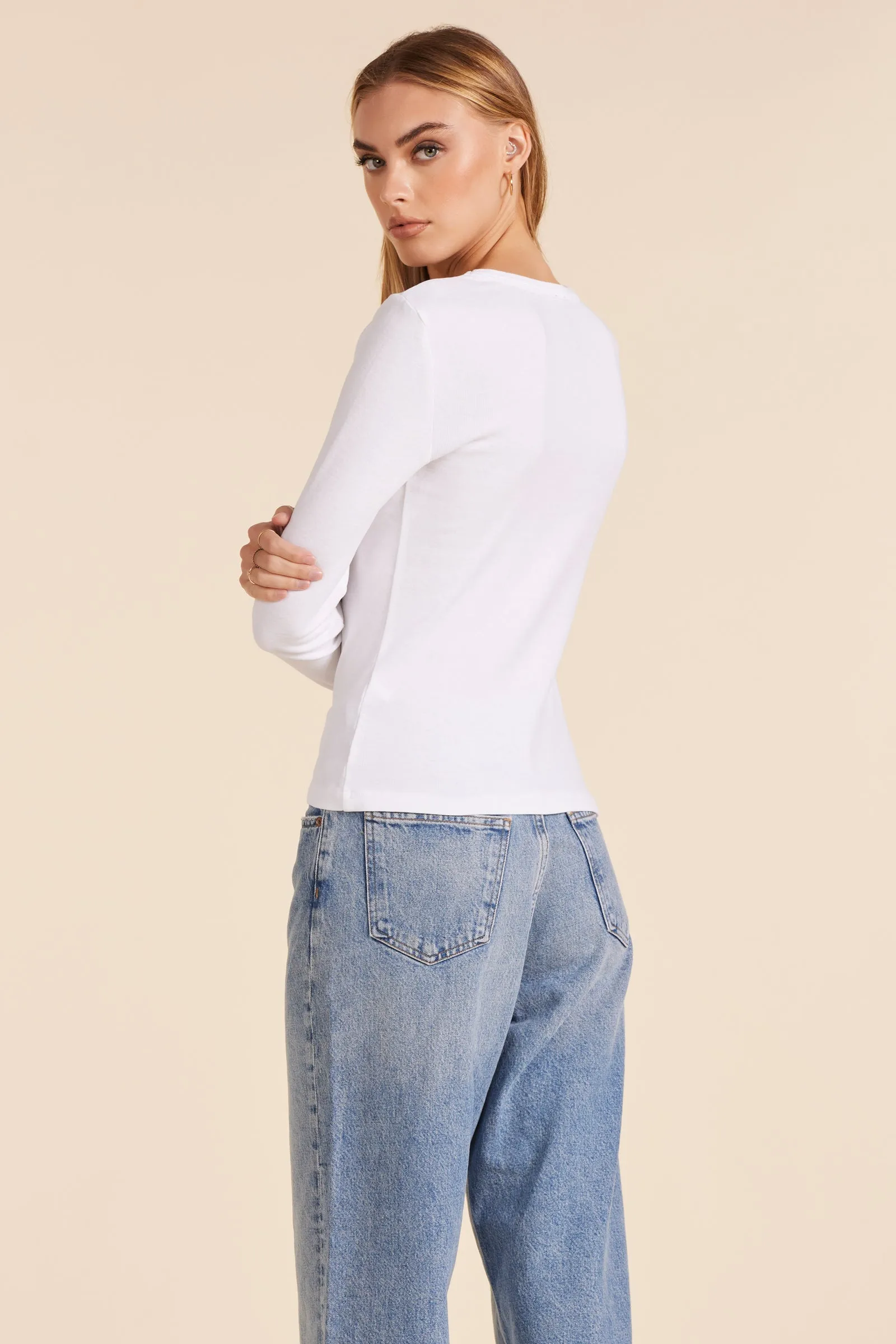 LONG SLEEVE SCOOPNECK TEE sold by bobi product image thumbnail 4