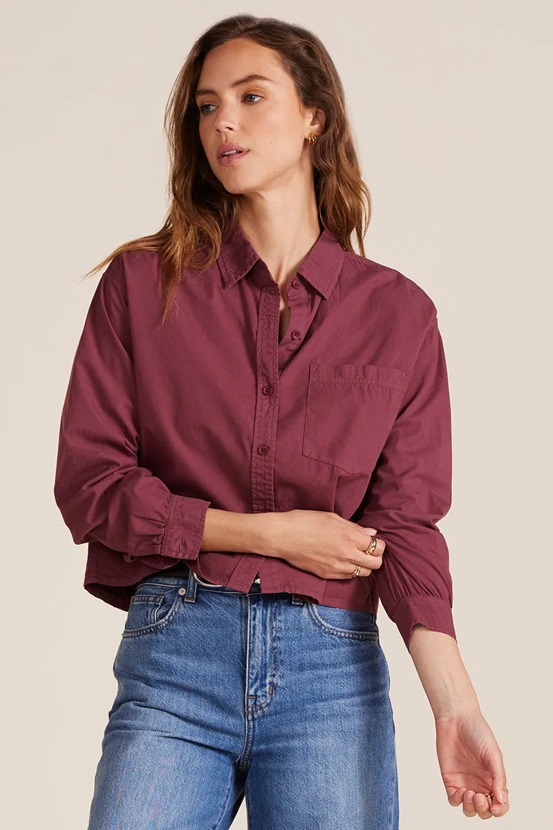 CROP BOXY LONG SLEEVE BUTTON FRONT sold by bobi product image thumbnail 3
