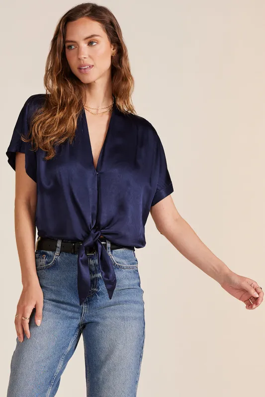 SILKY TIE TOP sold by bobi